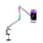 Porodo Multi-Joint Aluminum Desk Mount – Grey