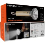 Porodo Lifestyle Birch 300 Wooden LED Flashlight