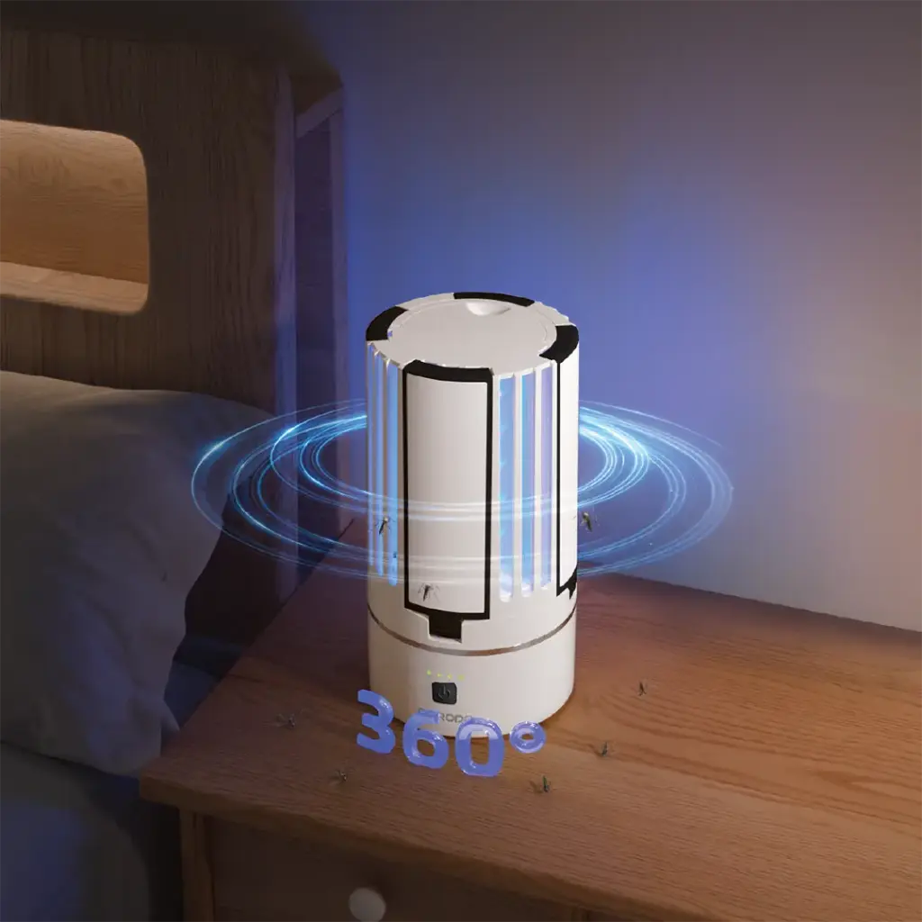 Porodo Lifestyle Portable 2-in-1 Insect Killer Lamp with Safe & Silent Operation