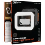 Porodo Lifestyle Vlogging Camera and Phone Light with Handheld Ring Holder, Desktop Support, and Phone Clip - Image 3