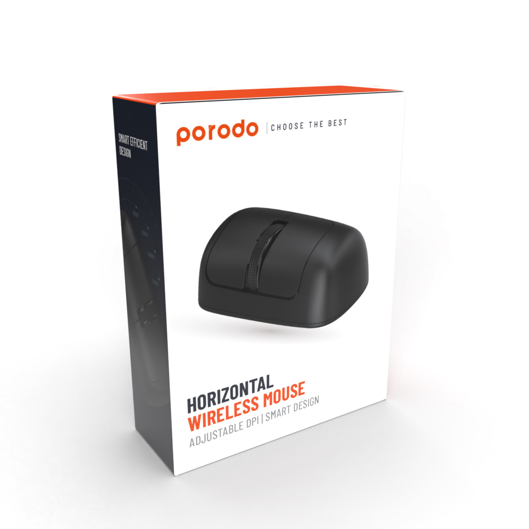 Porodo Wireless Horizontal Mouse DPI 2000