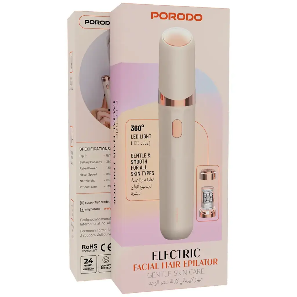Porodo Electric Facial Hair Epilator