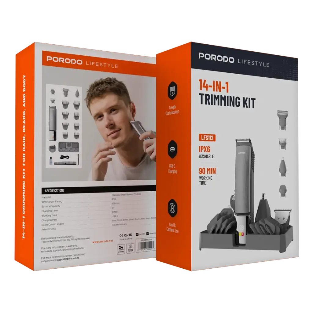 Porodo Lifestyle 14-IN-1 Trimming Kit