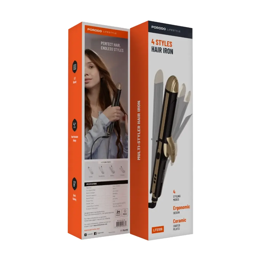 Porodo Lifestyle 4 Style Hair Iron