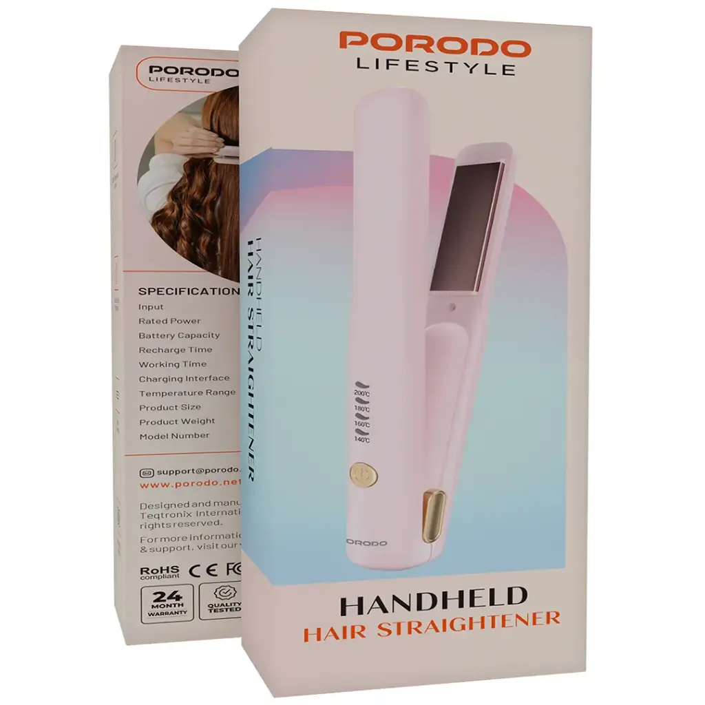 Porodo Lifestyle Handheld Hair Straightener
