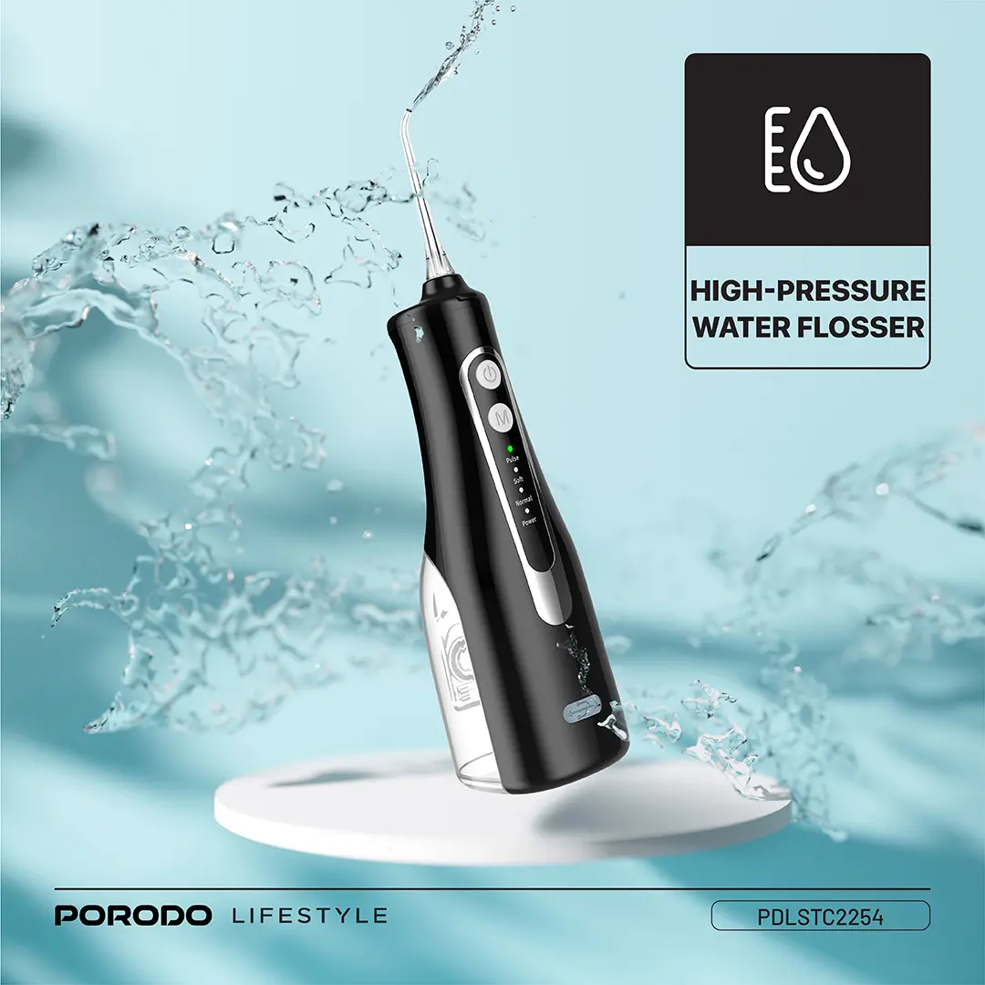 Porodo Lifestyle Ultimate Oral Care Duo Electric Toothbrush & Water Flosser Combo
